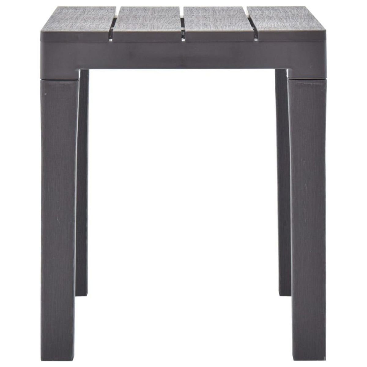 VIDAXL Bancs de jardin lot de 2 Moka Plastique