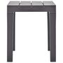 Voir la diapositive 4 : VIDAXL Bancs de jardin lot de 2 Moka Plastique