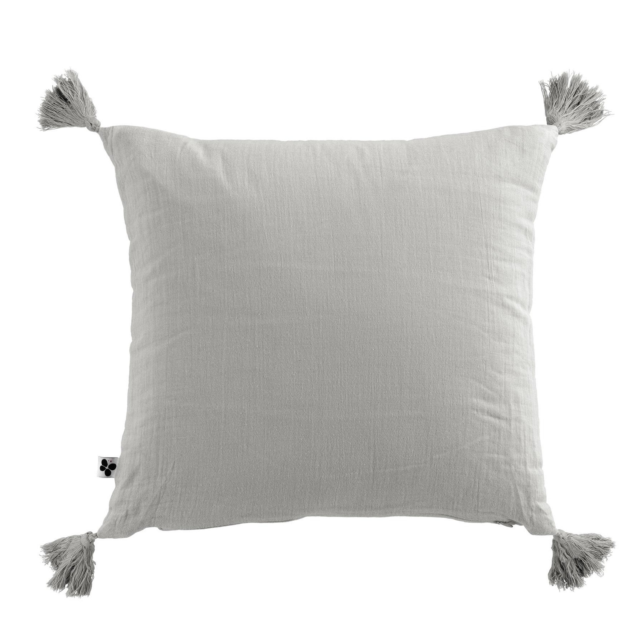 Voir la diapositive 1 : Eden Coussin déhoussable gaia – gaze de coton avec passepoil élégant