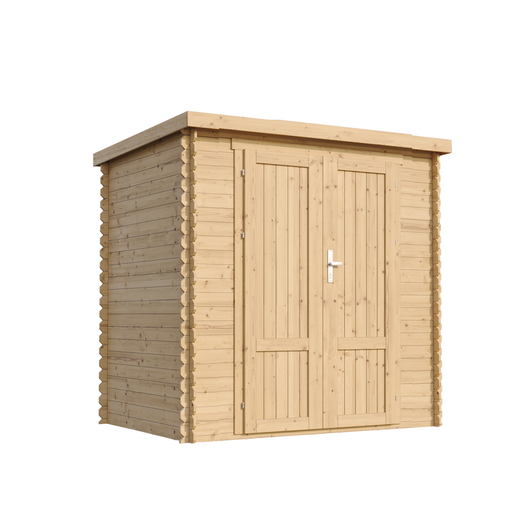 Voir la diapositive 3 : TIMBELA Abri De Jardin En Bois 2,22 m², Cabanon De Jardin Extérieur Pour Outils, Sol Imprégné M311F1+M311G