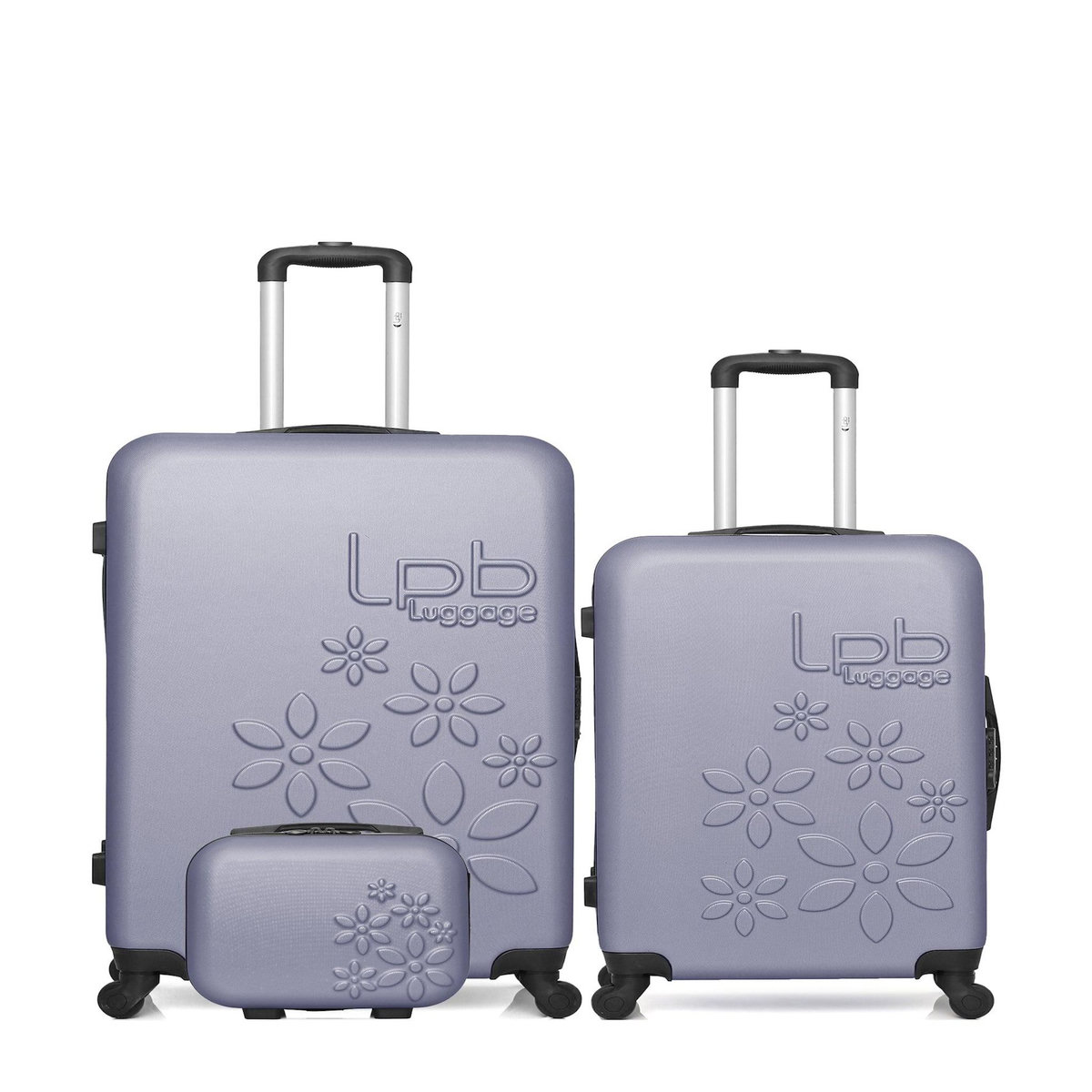 LES P'TITES BOMBES LPB Lot de 3 - Valises grand format, weekend et vanity ELEONOR
