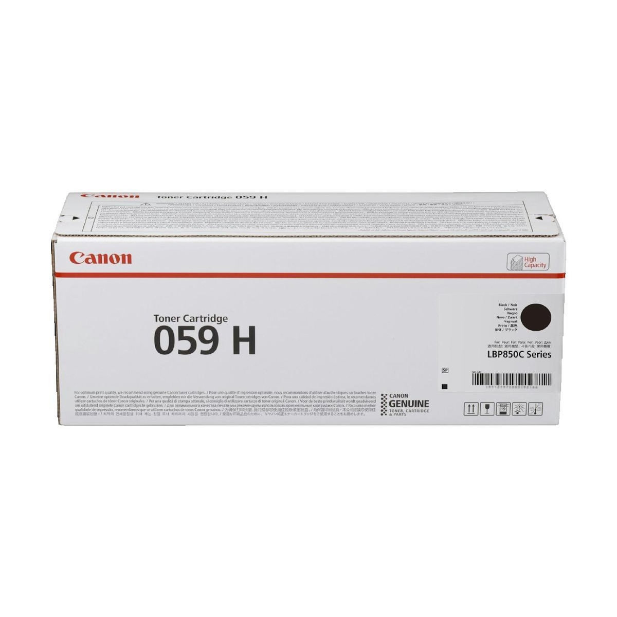 Canon Cartouche de toner Canon 059H BK haute capacité noire originale