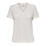 JACQUELINE DE YONG T Shirt Ecru Femme JDY Pensa. Coloris disponibles : Beige