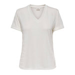 JACQUELINE DE YONG T Shirt Ecru Femme JDY Pensa. Coloris disponibles : Beige