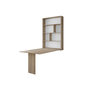 Voir la diapositive 5 : BEST MOBILIER Mondrian - table murale rabattable avec rangements - 4 personnes