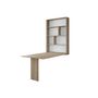 Voir la diapositive 5 : BEST MOBILIER Mondrian - table murale rabattable avec rangements - 4 personnes