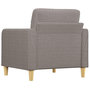 Voir la diapositive 5 : VIDAXL Fauteuil Taupe 60 cm Tissu