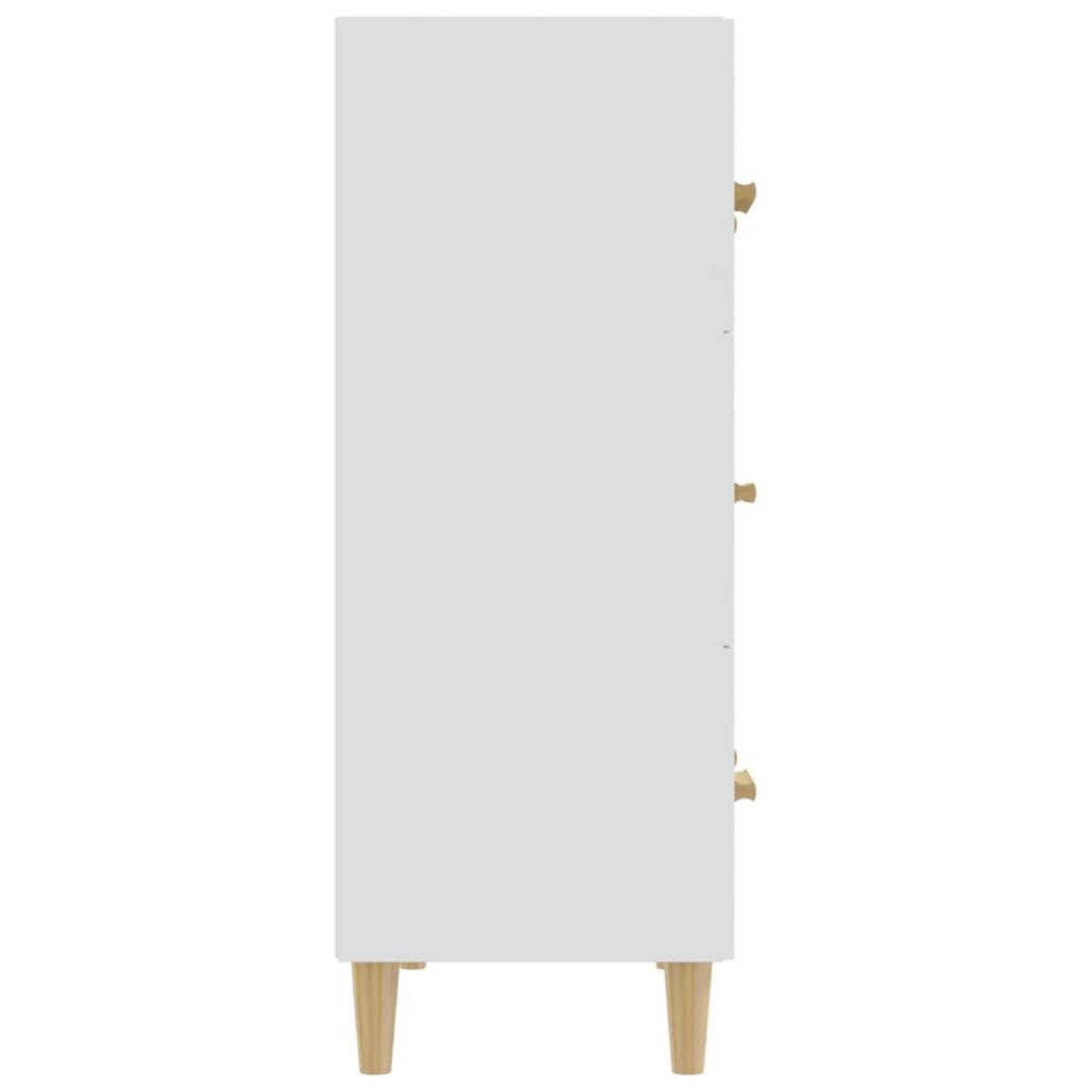 VIDAXL Buffet Blanc 70x34x90 cm Bois d'ingenierie