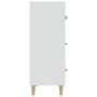Voir la diapositive 4 : VIDAXL Buffet Blanc 70x34x90 cm Bois d'ingenierie