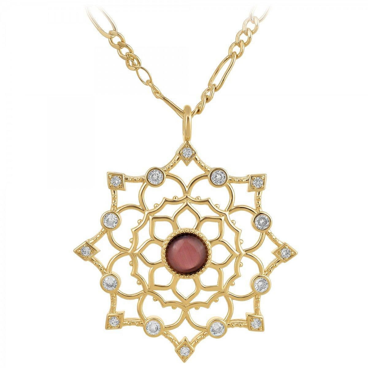 SC BOHEME Sautoir SC Bohème orné d'une pierre œil de chat