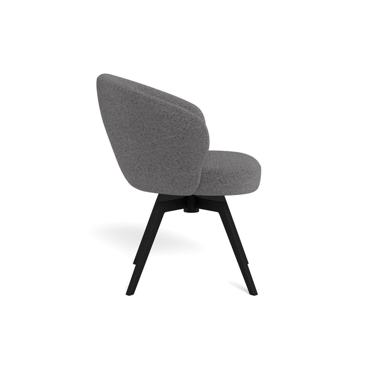 TOILINUX Chaise avec base pivotante à 360 degrés MARGAUX - Gris