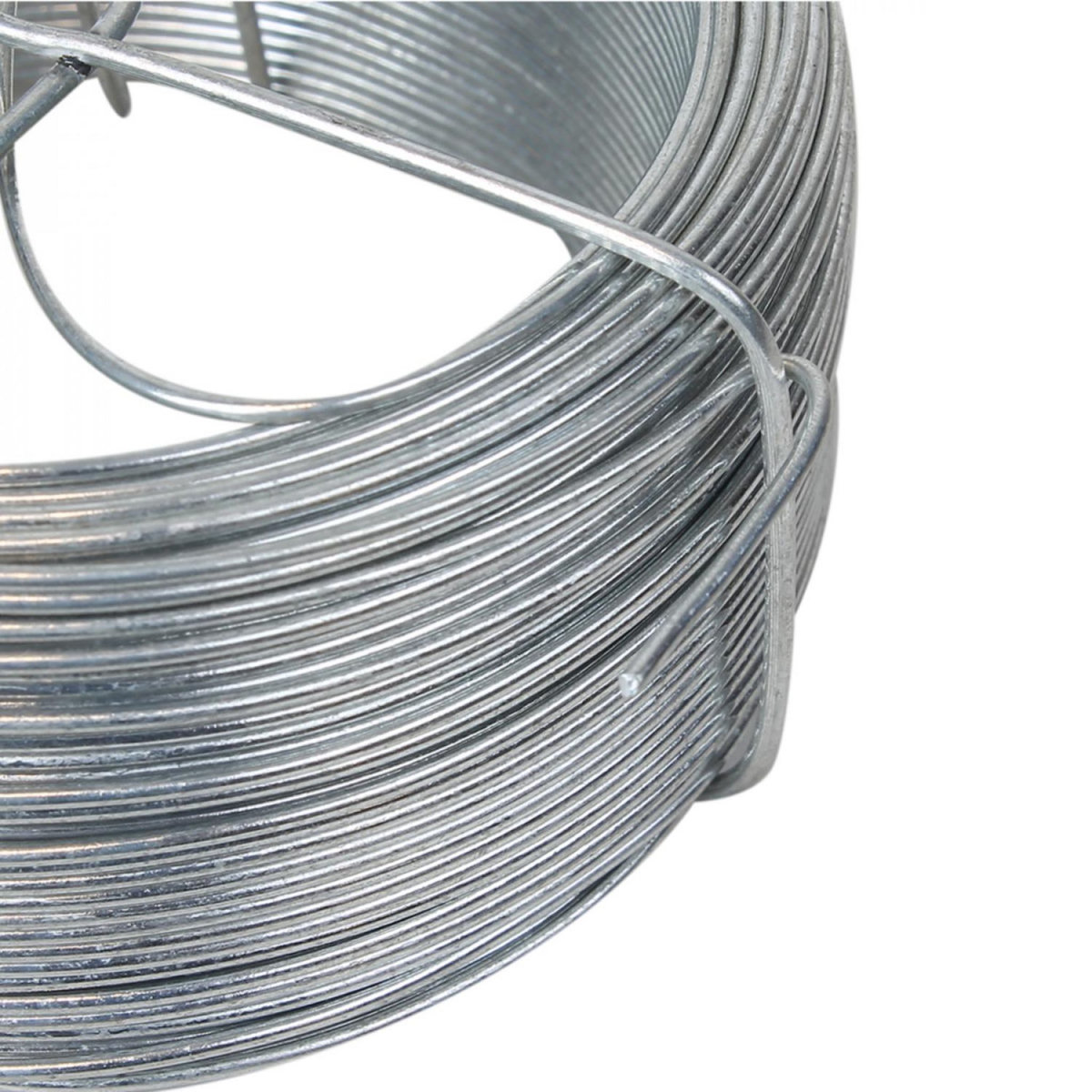 LINXOR Fil d'attache en acier galvanisé pour grillage ou autre - 100 m x 1.3mm Ø - Gris