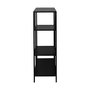 Voir la diapositive 4 : SWEEEK Etagère bibliothèque noir en métal noir asymétrique 4 niveaux INDUSTRIELLE  L 69 x P 33 x H 113.5cm