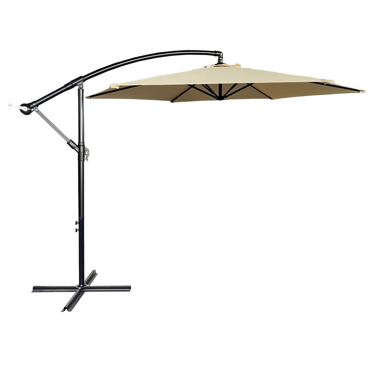 WERKAPRO Parasol Déporté Crème Ø 3m - WERKA PRO