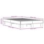 Voir la diapositive 6 : VIDAXL Cadre de lit sans matelas chene fume 135x190 cm