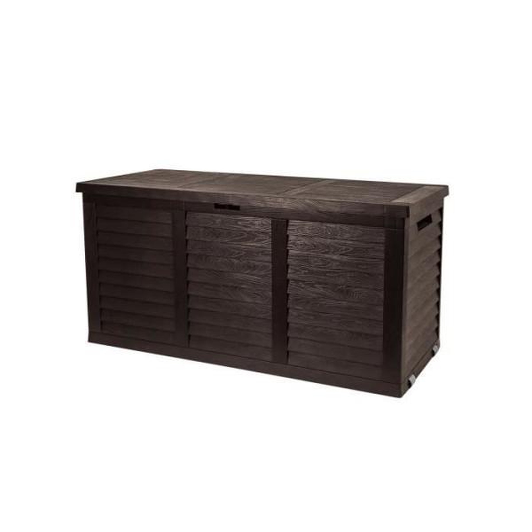 Voir la diapositive 1 : TOOD TOOD Malle / coffre de rangement en résine - 350 L - 119 x 52 x 58 cm - Marron aspect bois