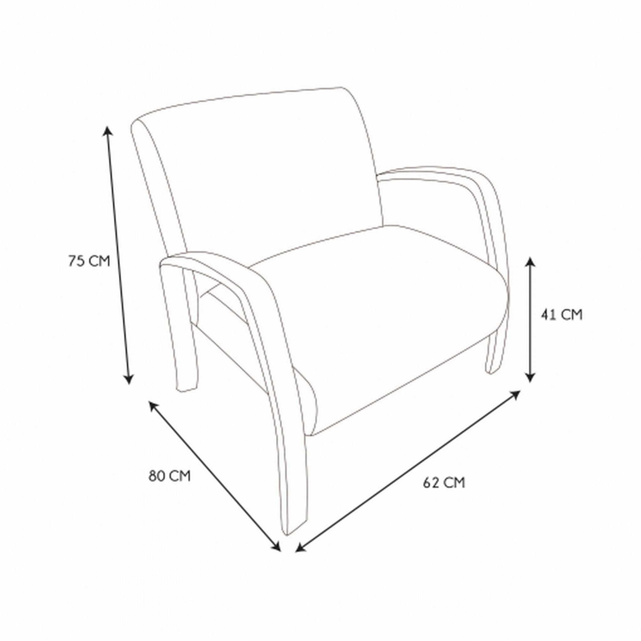 Voir la diapositive 5 : Fauteuil  Structutre bois  , tissu polyester BOUCLETTE