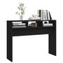 Voir la diapositive 4 : VIDAXL Table console noir 105x30x80 cm bois d'ingenierie