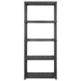 Voir la diapositive 3 : VIDAXL Etagere de rangement a 5 niveaux Noir 142x38x170 cm Plastique