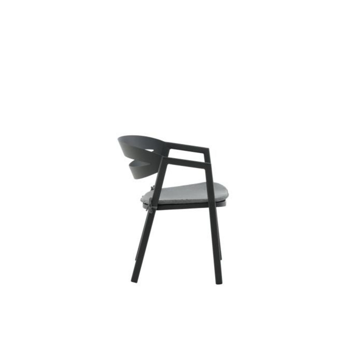 Paris Prix Chaise de Jardin Design  Split  76cm Noir
