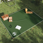 VIDAXL Couverture de pique-nique avec piquets vert 205x155 cm