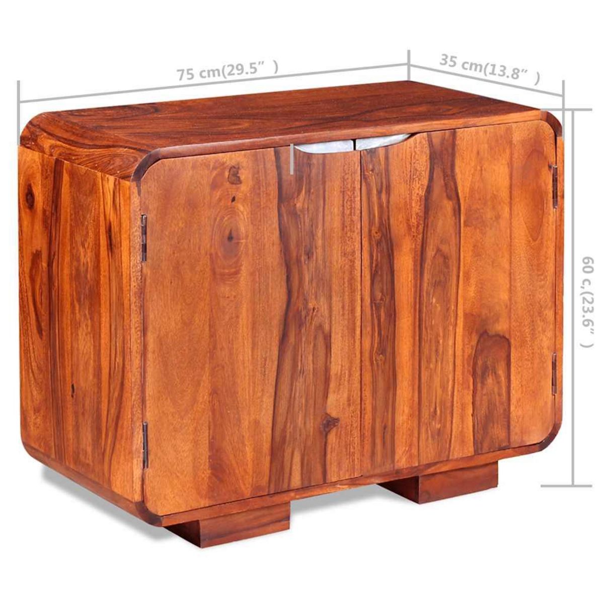 VIDAXL Buffet Bois massif 75x35x60 cm