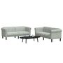 Voir la diapositive 3 : VIDAXL Ensemble de canapes 2 pcs gris clair velours