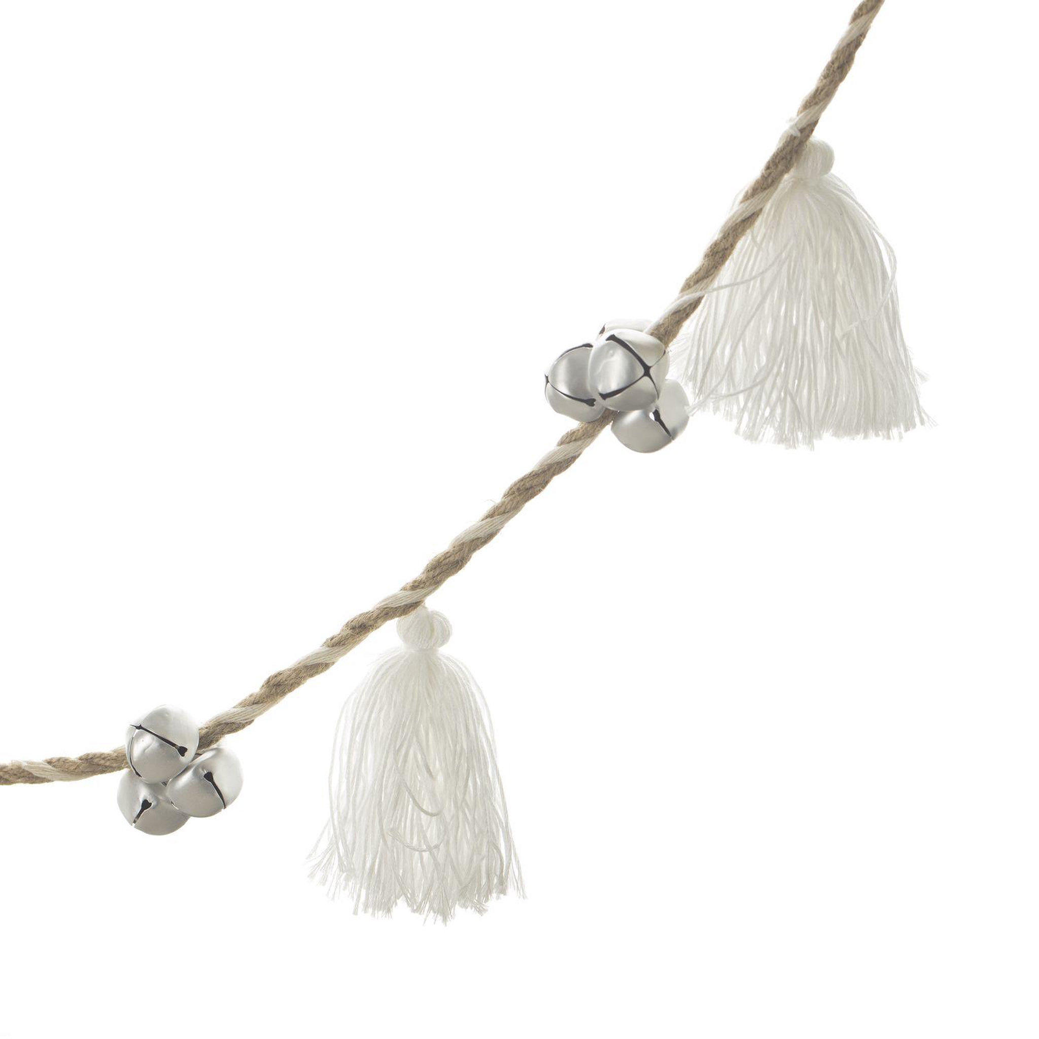Voir la diapositive 2 : FEERIC LIGHT & CHRISTMAS Guirlande de Noël design Pompon - Blanc