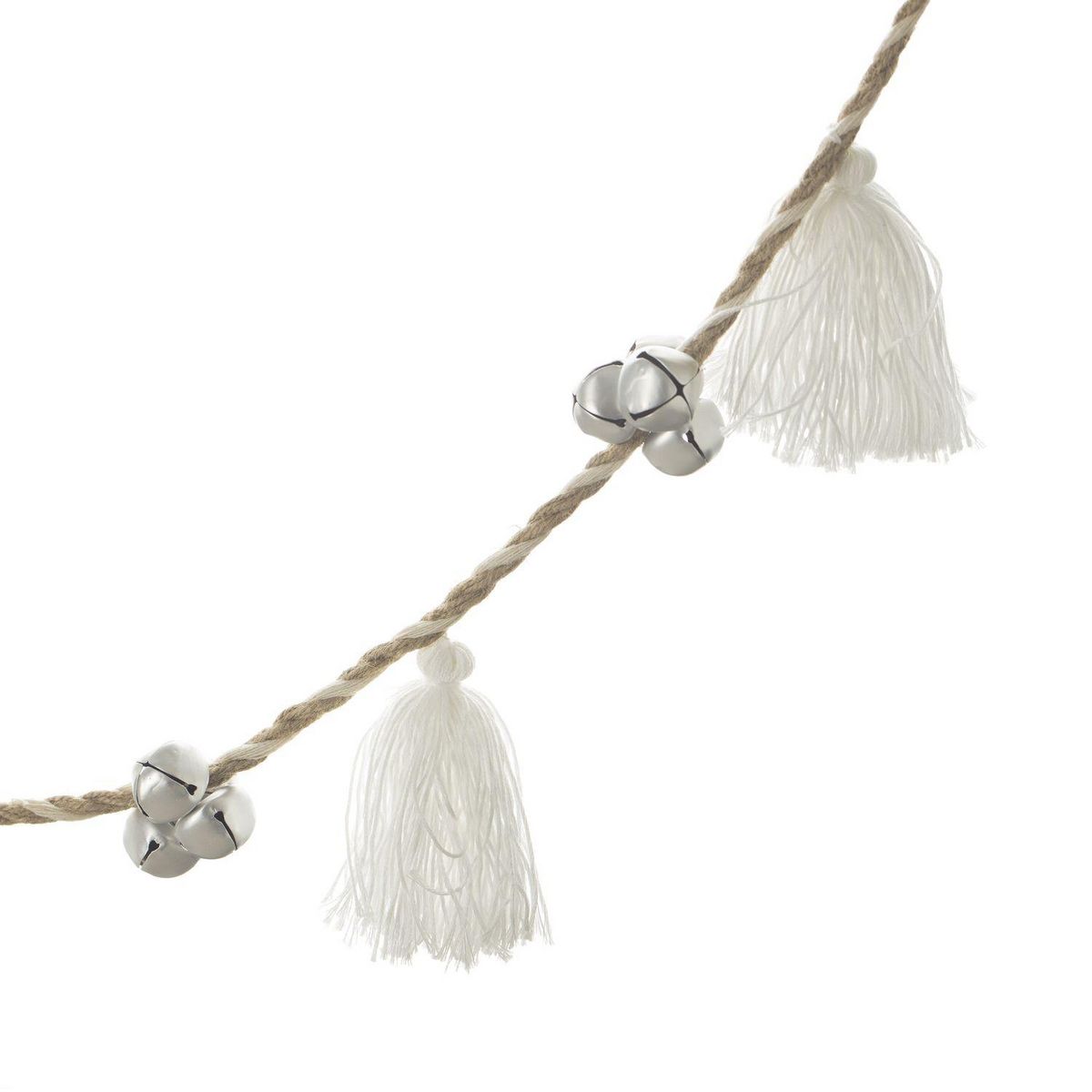 FEERIC LIGHT & CHRISTMAS Guirlande de Noël design Pompon - Blanc