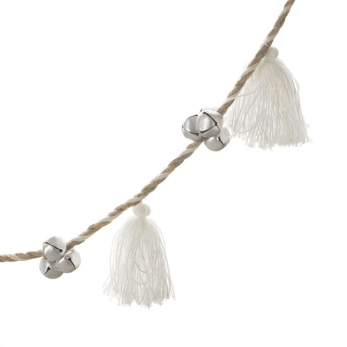 FEERIC LIGHT & CHRISTMAS Guirlande de Noël design Pompon - Blanc