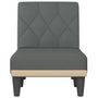 Voir la diapositive 4 : VIDAXL Chaise longue gris fonce tissu