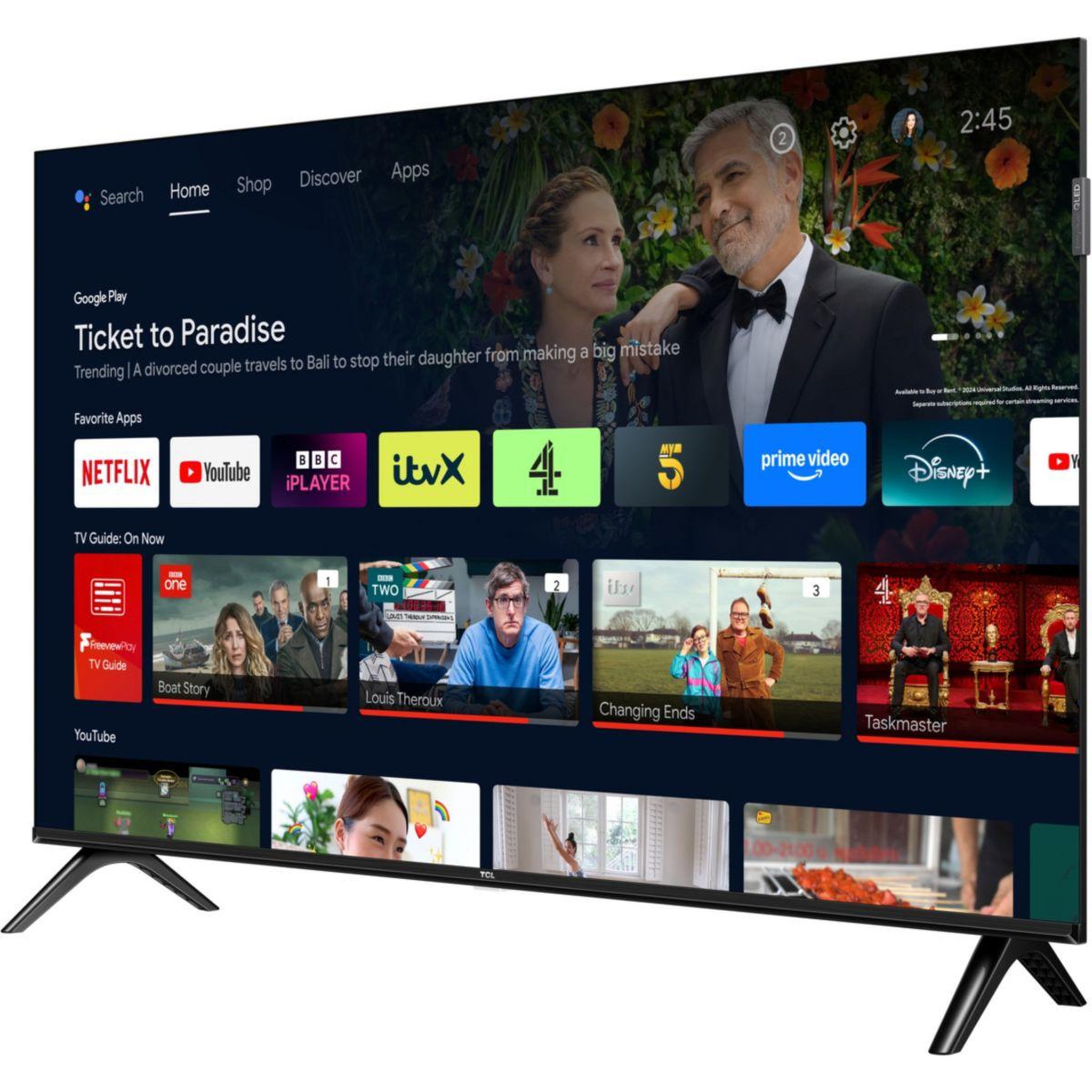 Voir la diapositive 2 : TCL TV QLED 32S59K 2025-32 pouces (80cm)