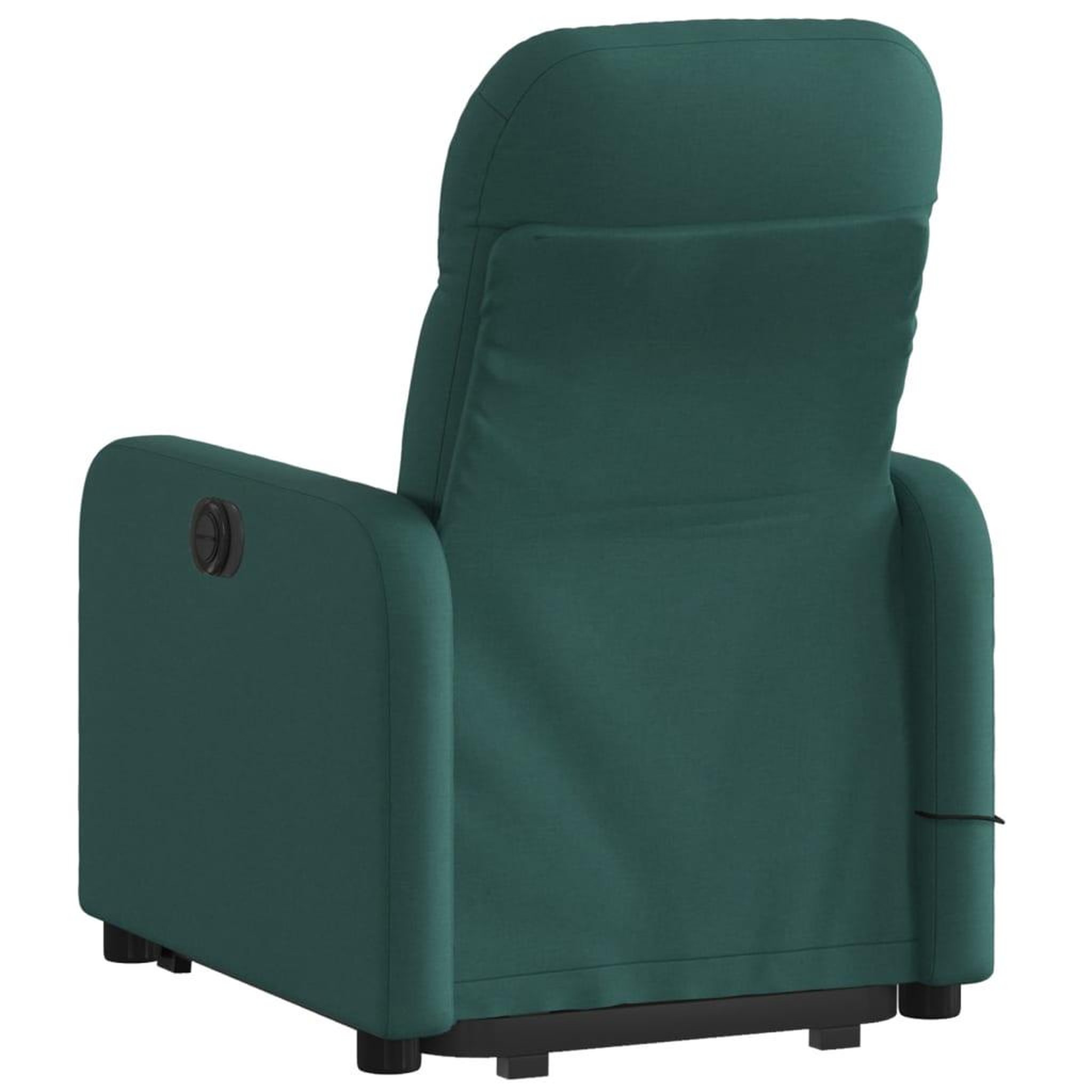 Voir la diapositive 4 : VIDAXL Fauteuil inclinable de massage Vert fonce Tissu