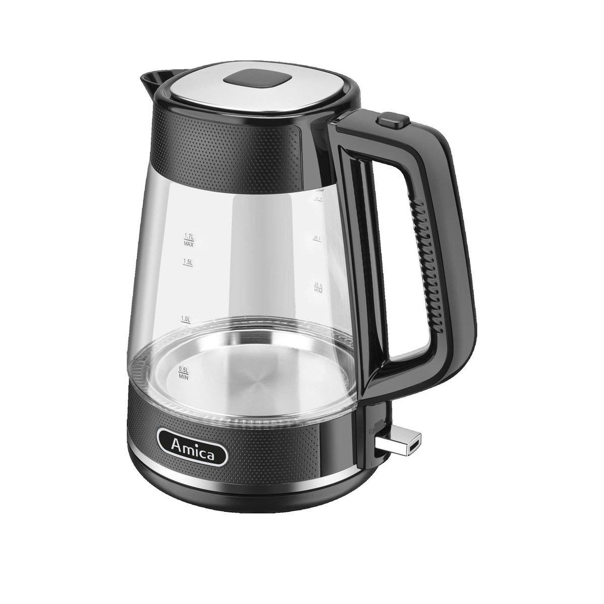 Voir la diapositive 2 : Amica Bouilloire Amica KF 4050G en verre 1,7 litre