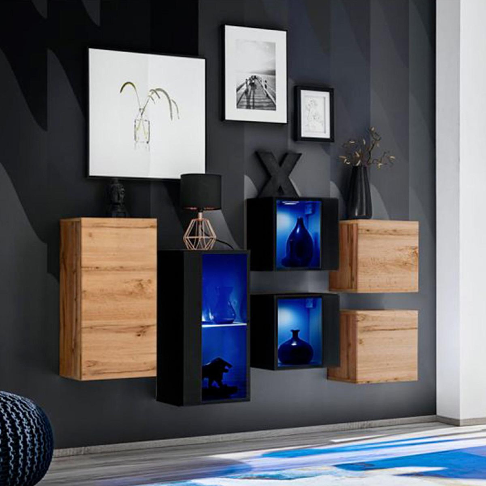 Paris Prix Meuble de rangement  switch sbiv  320cm naturel & noir