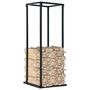 Voir la diapositive 2 : VIDAXL Portant de bois de chauffage avec base Noir 37x37x113 cm Acier