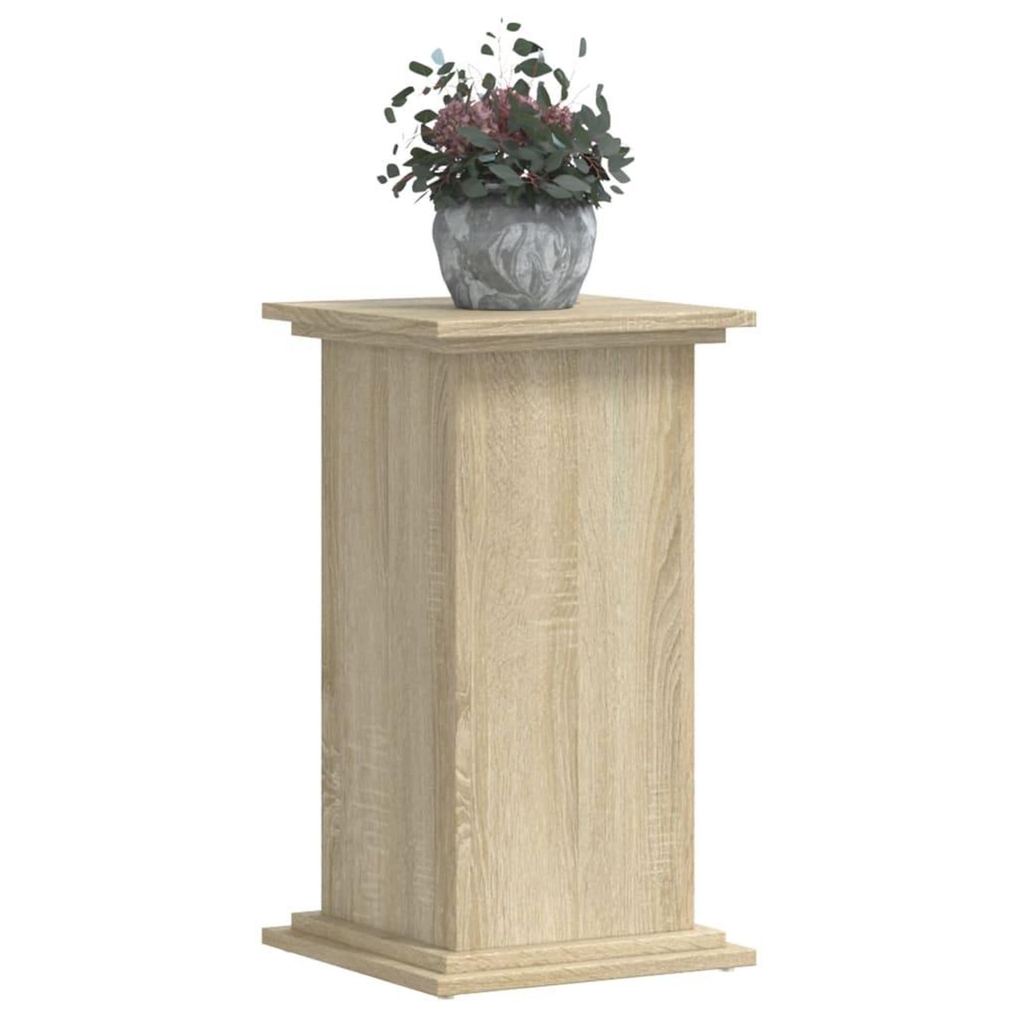 Voir la diapositive 3 : VIDAXL Support pour plantes chene sonoma 33x33x60 cm bois d'ingenierie