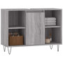 Voir la diapositive 3 : VIDAXL Armoire salle de bain sonoma gris 80x33x60 cm bois d'ingenierie