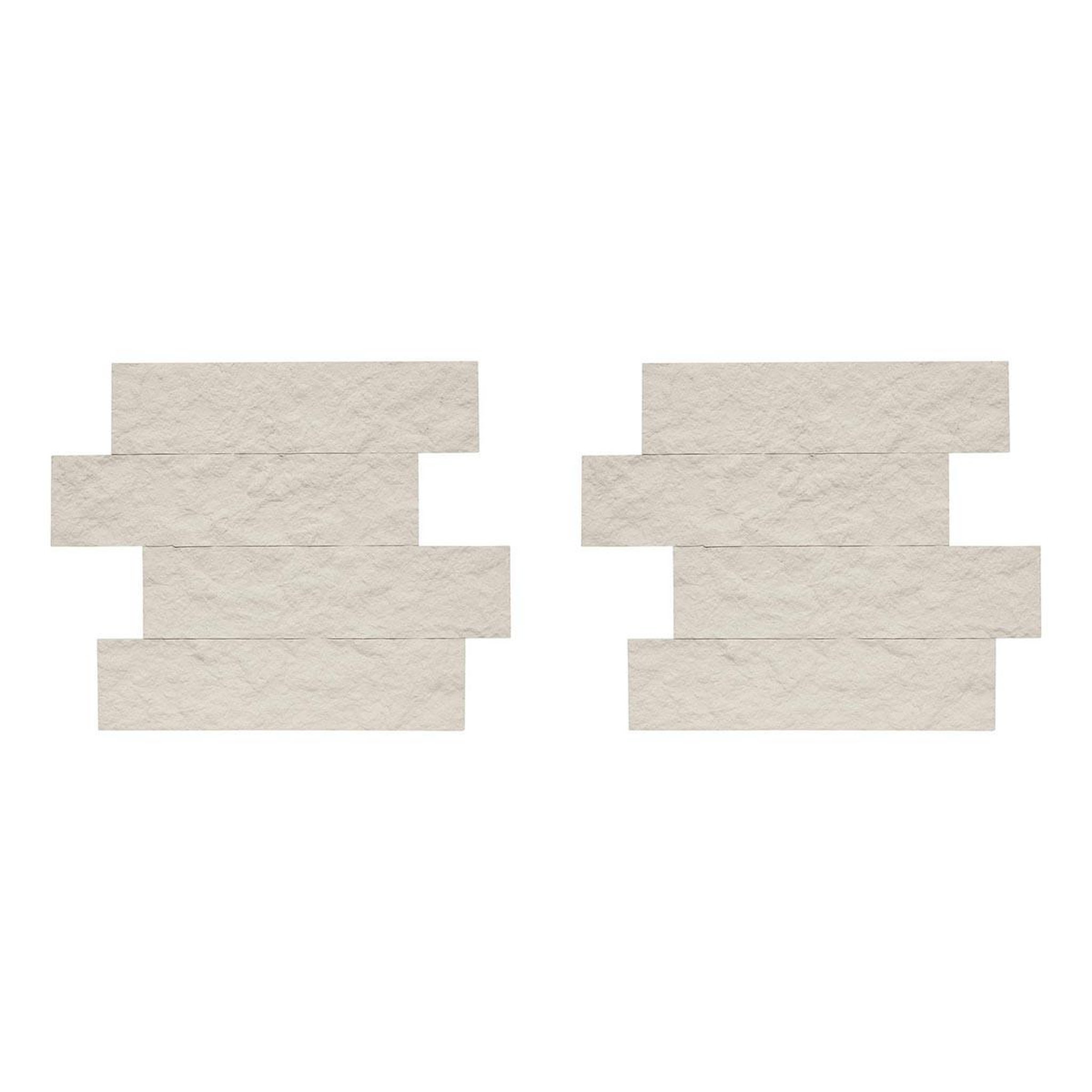 ATMOSPHERA Lot de 2 stickers effet pierre  cary  30x38cm beige