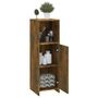Voir la diapositive 5 : VIDAXL Armoire de bain Chene fume 30x30x95 cm Bois d'ingenierie