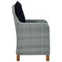 Voir la diapositive 5 : VIDAXL Chaises de jardin avec coussins lot de 2 Resine tressee
