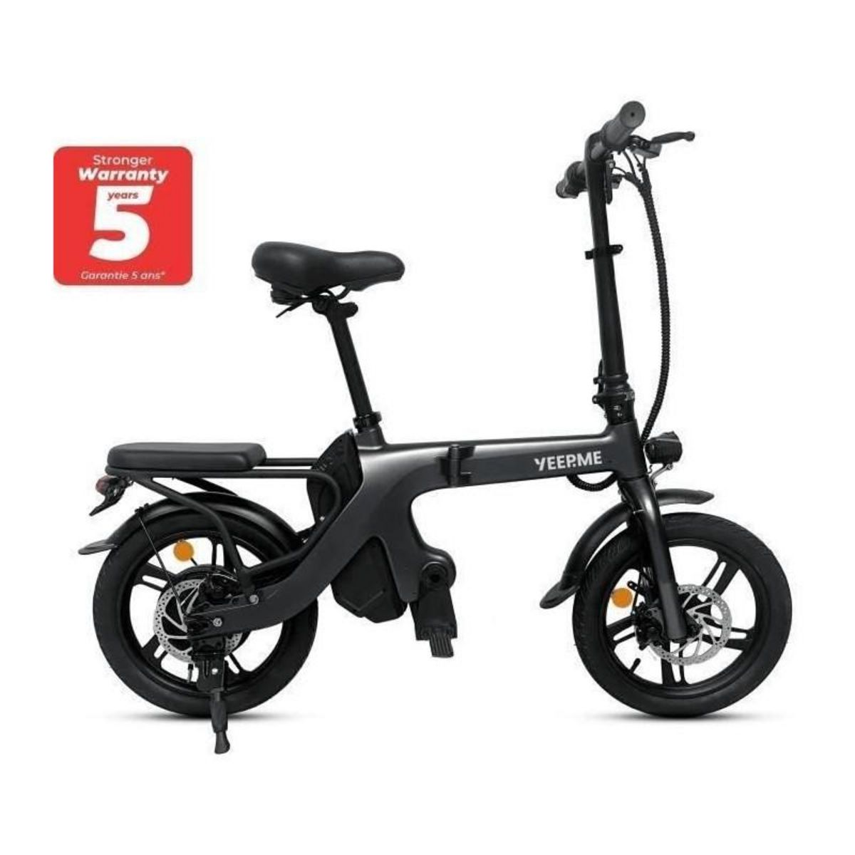 YEEP.ME Draisienne électrique - YEEP.ME - eSixteen - 350W - 16'' - 10.4Ah - 30km - Connectée - Gris Foncé métallisé - Garantie 5 an