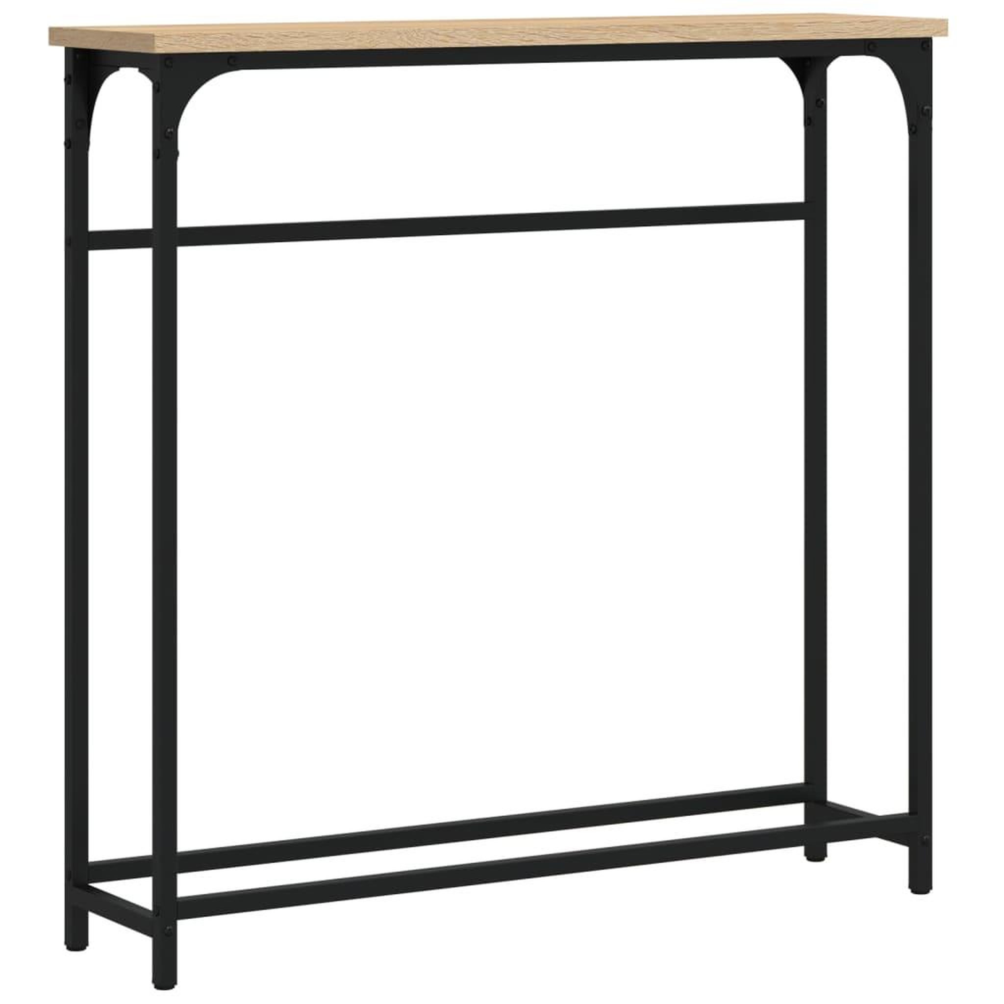 Voir la diapositive 2 : VIDAXL Table console chene sonoma 75x19,5x75 cm bois d'ingenierie