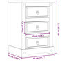 Voir la diapositive 6 : VIDAXL Table de chevet  45x35x64 cm bois de pin massif