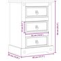 Voir la diapositive 6 : VIDAXL Table de chevet  45x35x64 cm bois de pin massif
