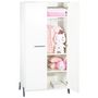Voir la diapositive 3 : BABY PRICE Armoire bébé 2 portes JOY, coloris gris