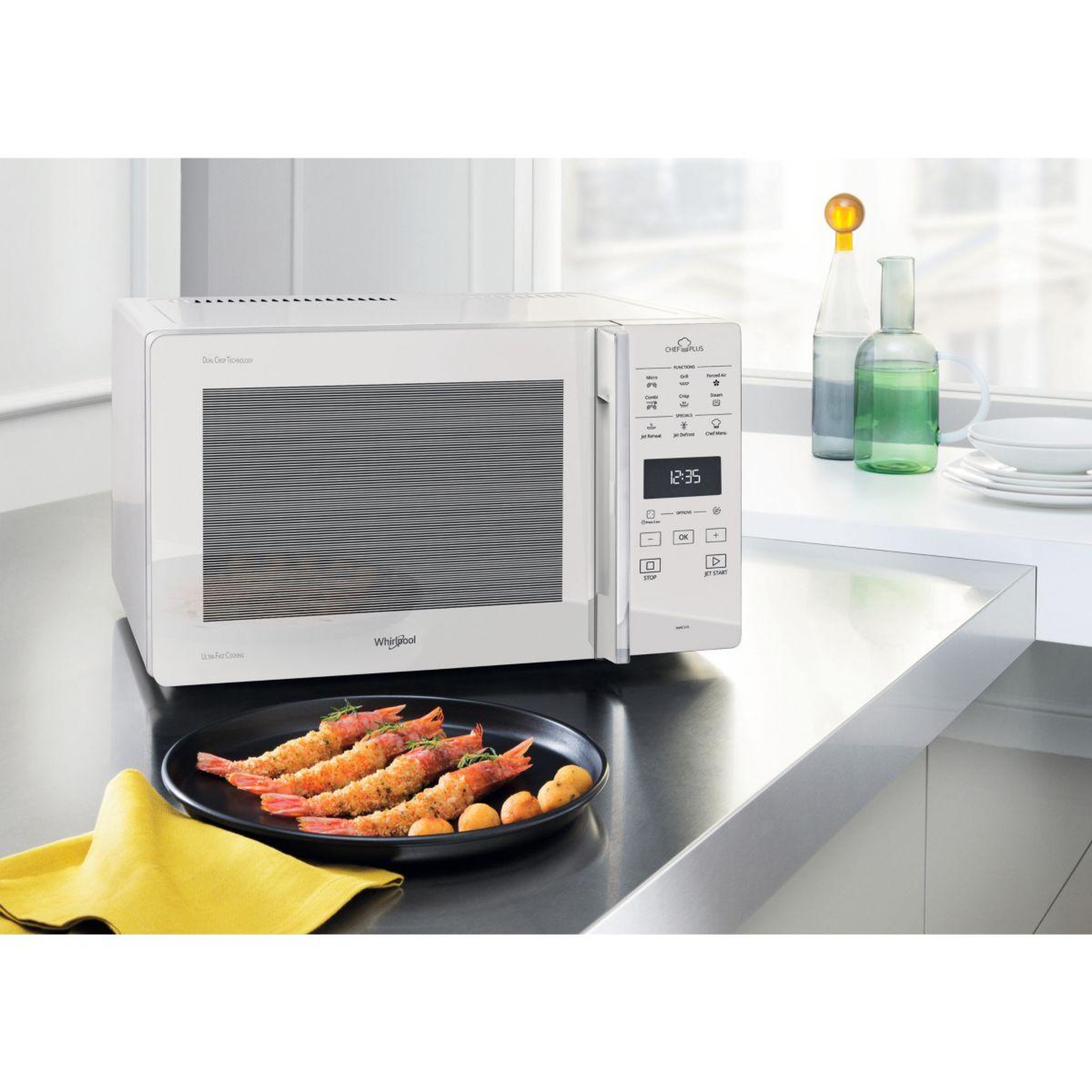 Voir la diapositive 4 : Whirlpool Micro ondes combiné mcp349wh crisp
