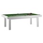 RENE PIERRE Billard Lafite Blanc avec Drap Vert + plateau table inclus
