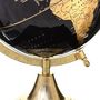 Voir la diapositive 2 : ATMOSPHERA Globe terrestre noir et or H33 cm