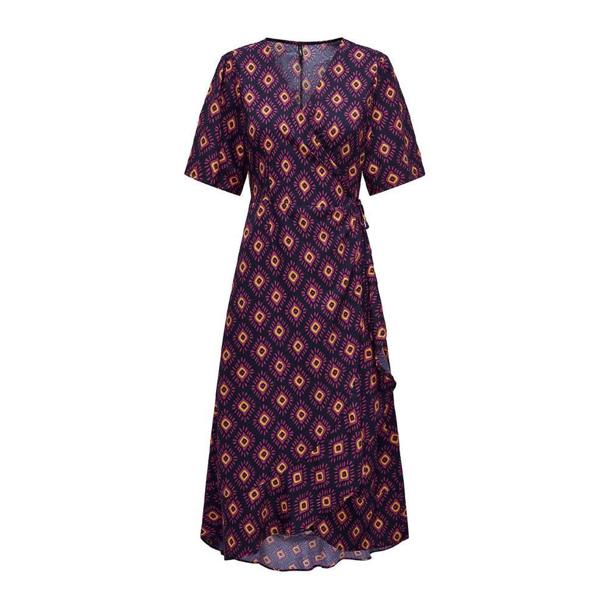 Voir la diapositive 2 : Only Robe longue Marine/Rose Femme Only Leah